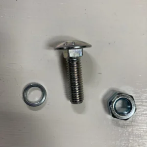 M10 x 35 cup head bolt nut and spring washer for blades/knives