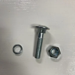 M10 x 45 cup head bolt nut and spring washer for blades/knives
